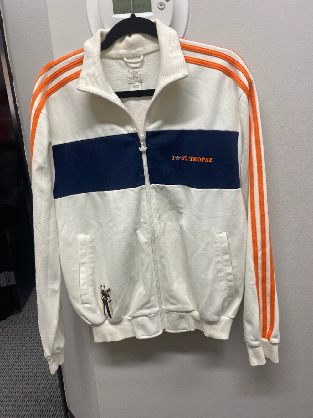 Vintage ADIDAS ORIGINALS I LOVE ST TROPEZ Track  Jacket Size L